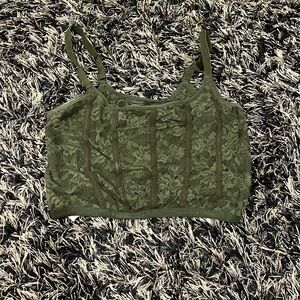 Women’s green going out top